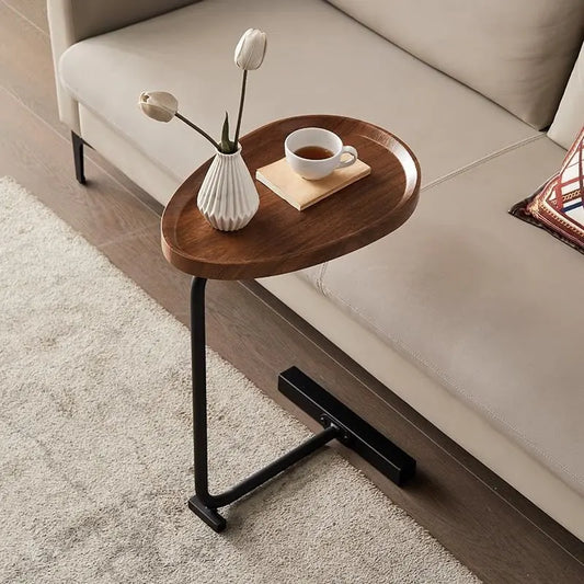 A versatile and stylish 23.62 inch tall C-Shaped Side Table, Coffee Table that easily fits on the side of a sofa or chair, made