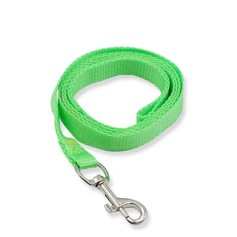 1 Pc 120cm*1.5cm Nylon Dog Training Leash Pet Supplies Dog Harness Collar Seat Belt with Metal Clip for Pet Puppy Supplies