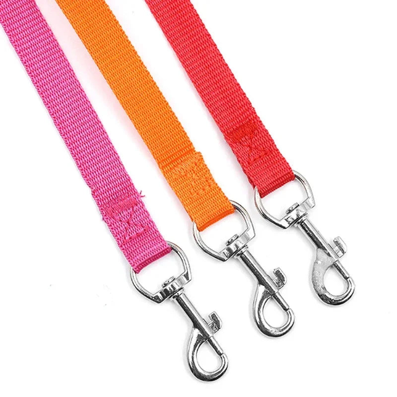 1 Pc 120cm*1.5cm Nylon Dog Training Leash Pet Supplies Dog Harness Collar Seat Belt with Metal Clip for Pet Puppy Supplies