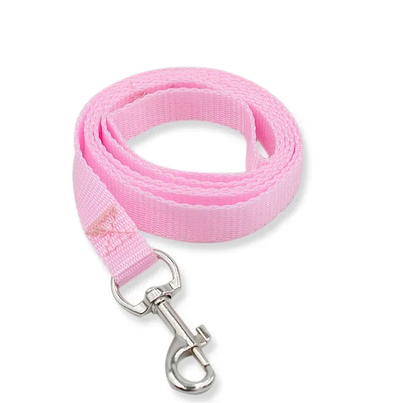 1 Pc 120cm*1.5cm Nylon Dog Training Leash Pet Supplies Dog Harness Collar Seat Belt with Metal Clip for Pet Puppy Supplies