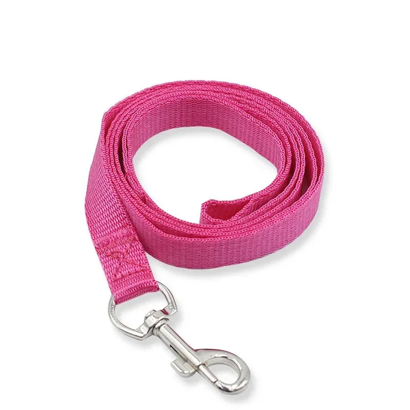 1 Pc 120cm*1.5cm Nylon Dog Training Leash Pet Supplies Dog Harness Collar Seat Belt with Metal Clip for Pet Puppy Supplies