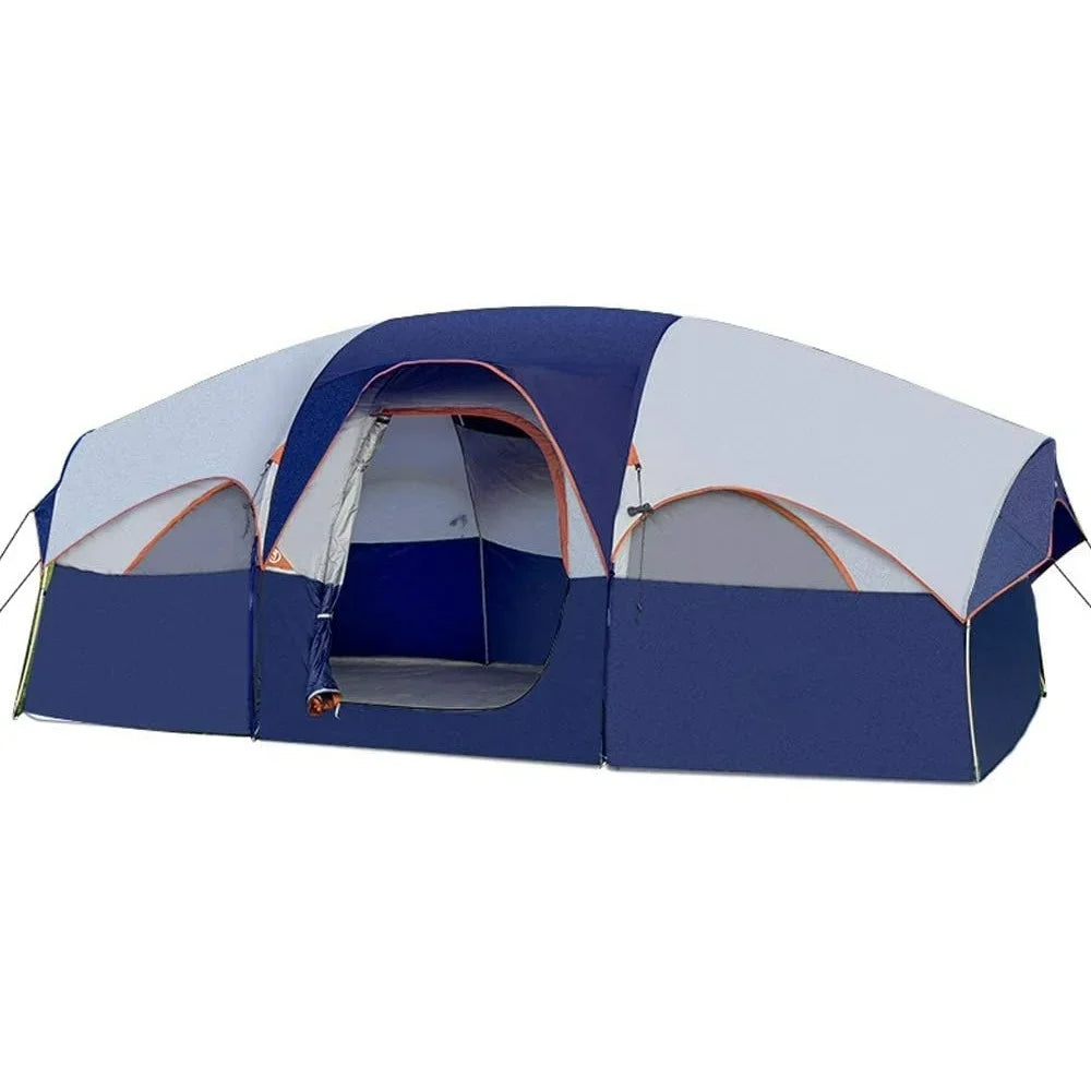 Tent 8 Person Camping Tents, Weather Resistant Family Tent,  Divided Curtain for Separated Room, Portable with Carry Bag