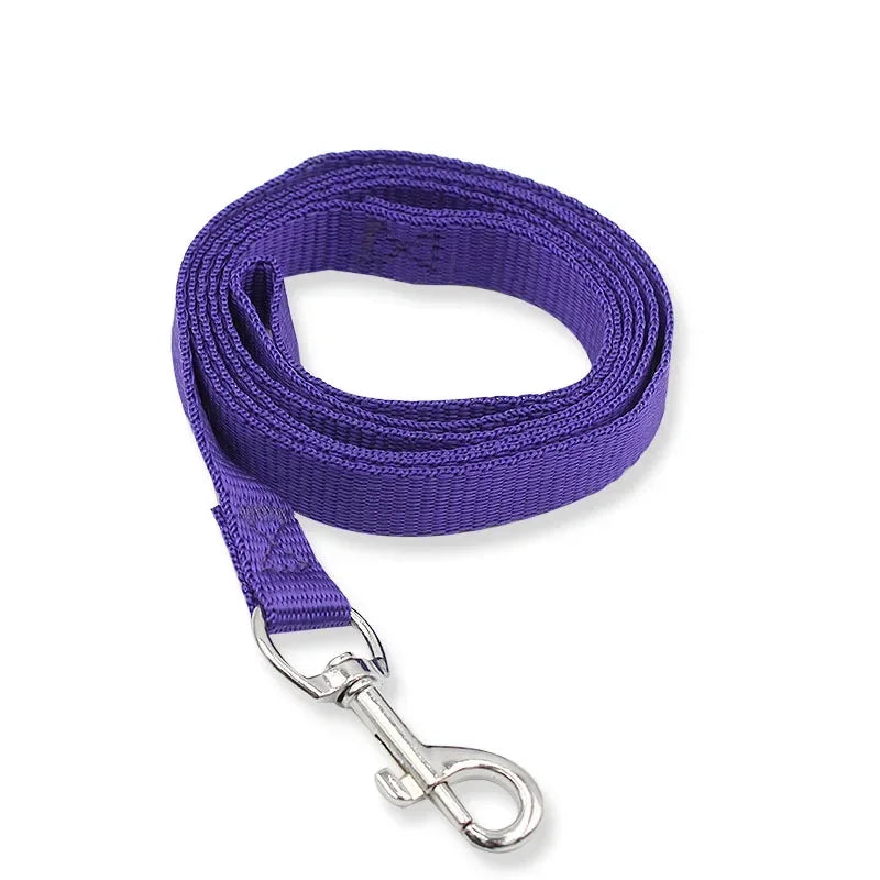 1 Pc 120cm*1.5cm Nylon Dog Training Leash Pet Supplies Dog Harness Collar Seat Belt with Metal Clip for Pet Puppy Supplies