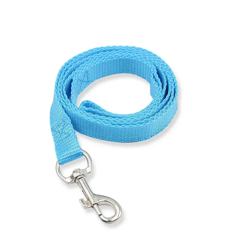 1 Pc 120cm*1.5cm Nylon Dog Training Leash Pet Supplies Dog Harness Collar Seat Belt with Metal Clip for Pet Puppy Supplies